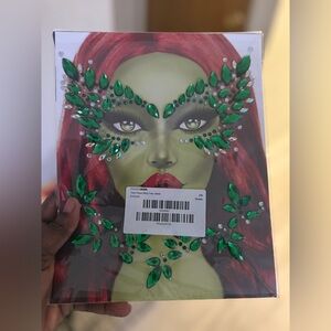 Fashion Nova Green Gem Face Jewels